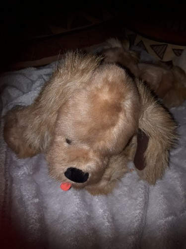 Peluche chien vintage style - peluche,