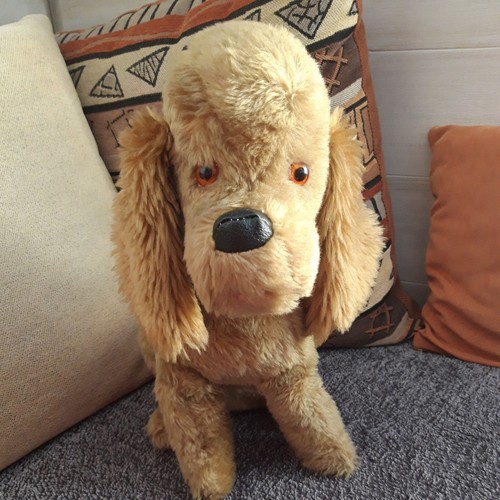 Peluche chien marron cocker - peluche,