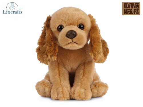 Peluche sitting cocker - sitting, spaniel